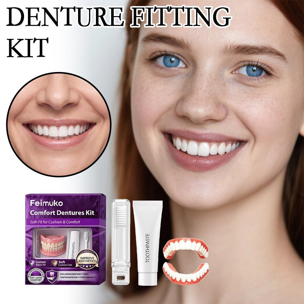 Teeth Whitening Mask - Полный комплект натуральных силиконовых зубных протезов