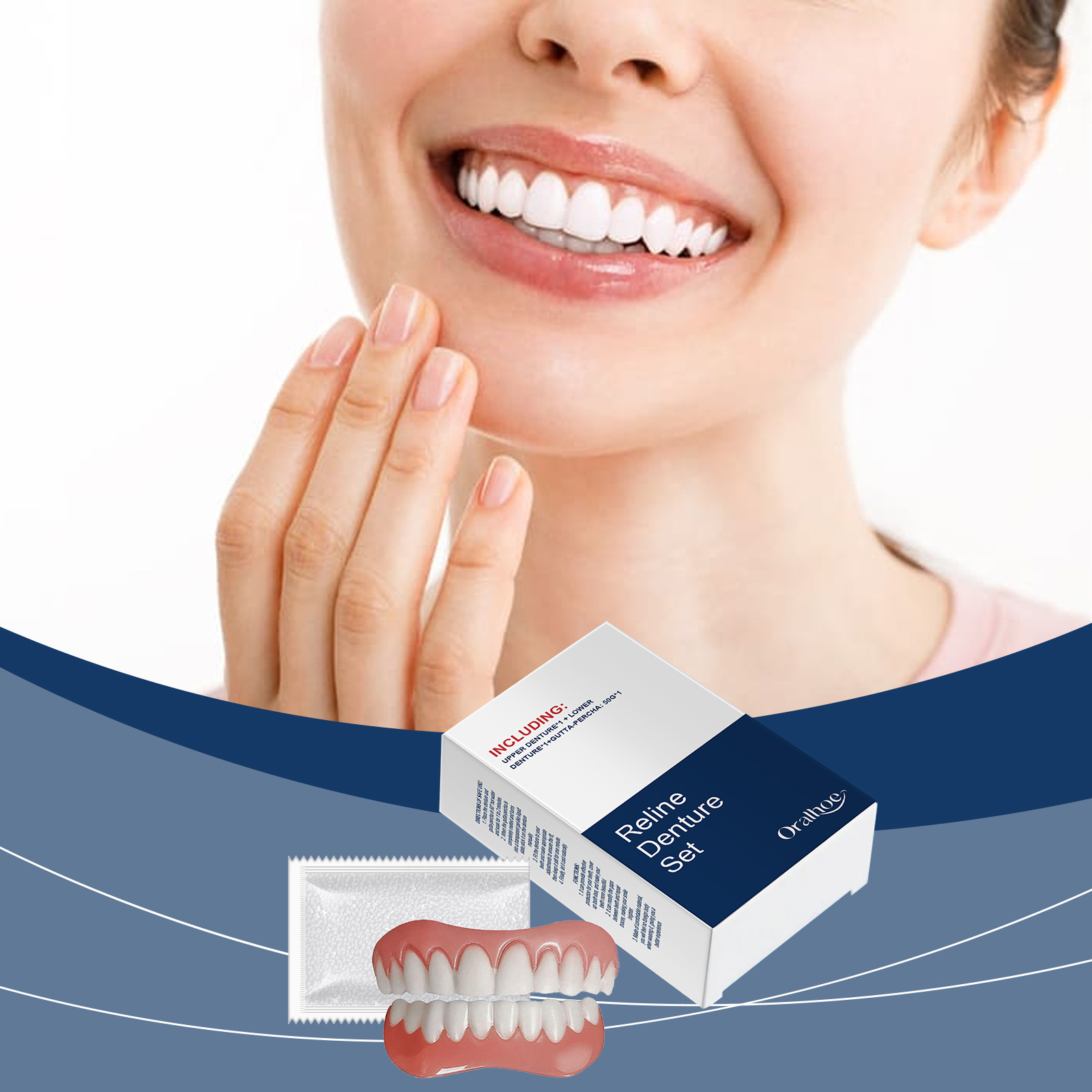 Teeth Whitening Veneers - Вставные зубы, протезы, временные зубы, имитация
