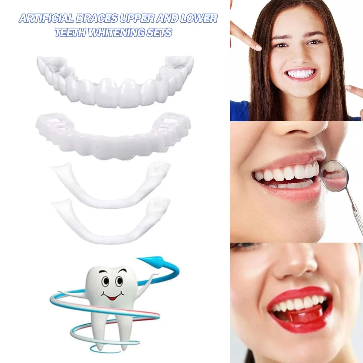 Teeth Whitening Veneers - Виниры для отбеливания зубов, временные накладные