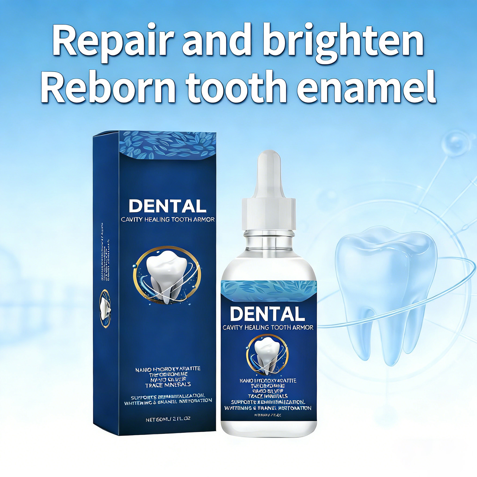 Hydroxyapatite Toothpaste - Жидкость для защиты зубов с нано-гидроксиапатитом,