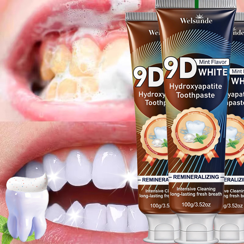 Зубная паста 9D WHITE с гидрок – обзор и цена Hydroxyapatite Toothpaste