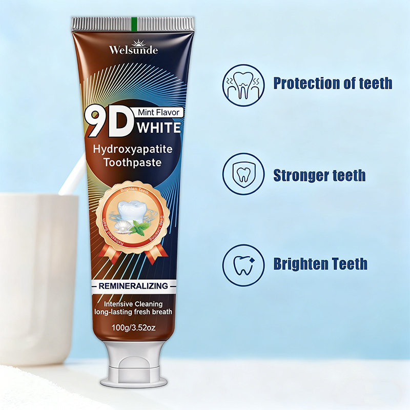 Зубная паста 9D WHITE с гидрок – обзор и цена Hydroxyapatite Toothpaste