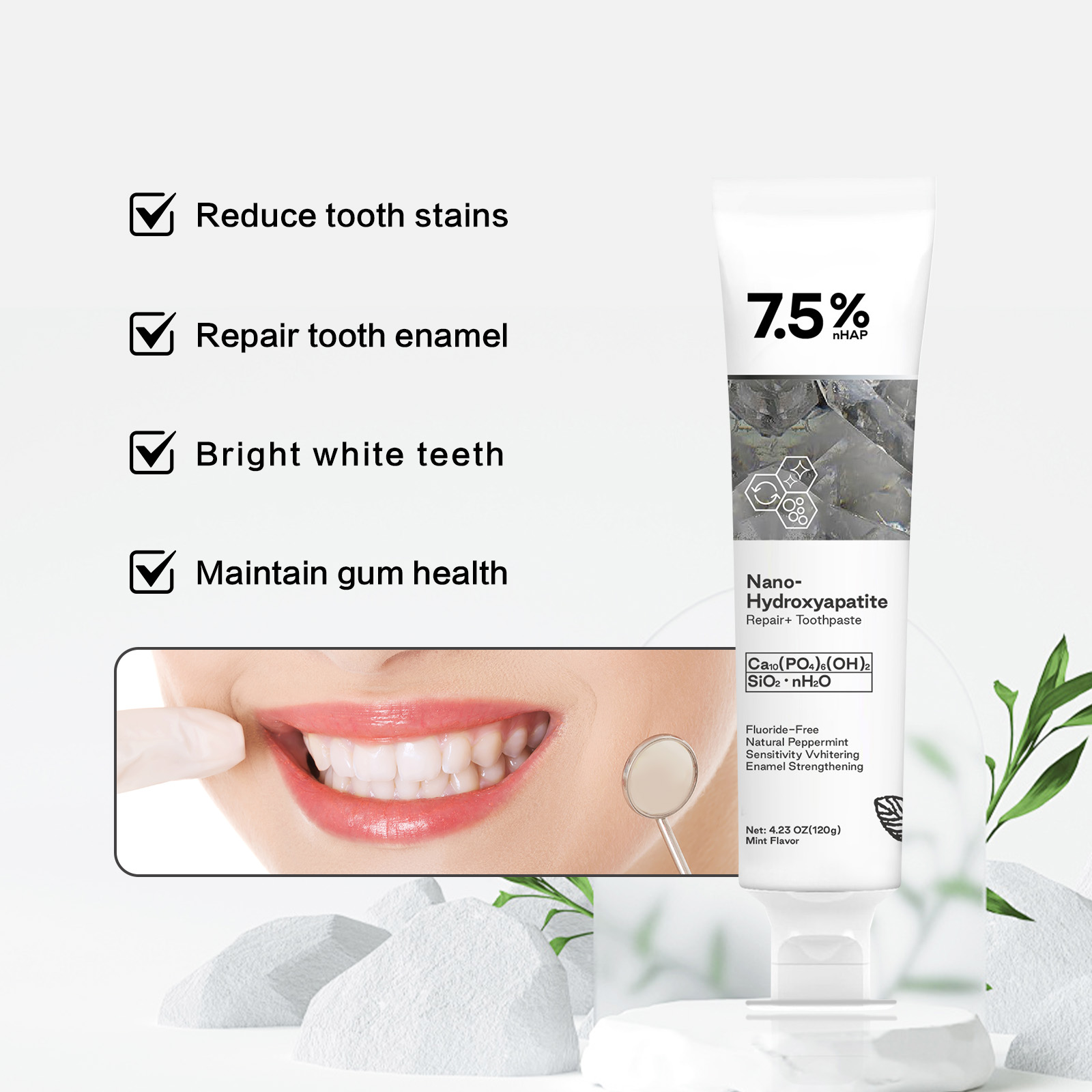 Нано-гидроксиапатитовая зубная – обзор и цена Hydroxyapatite Toothpaste