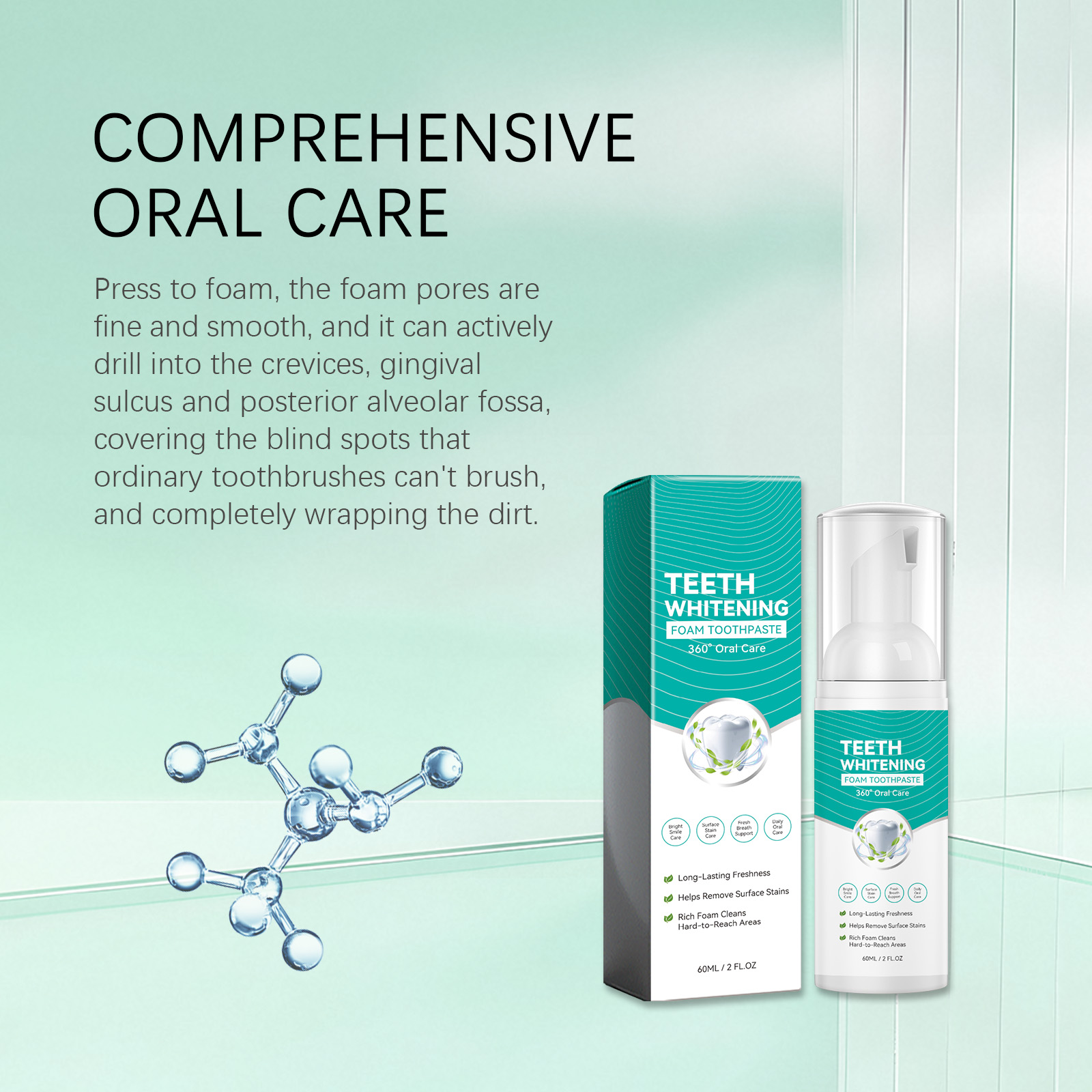Отбеливающая зубная паста в ви – обзор и цена Teeth Whitening Foam Toothpaste