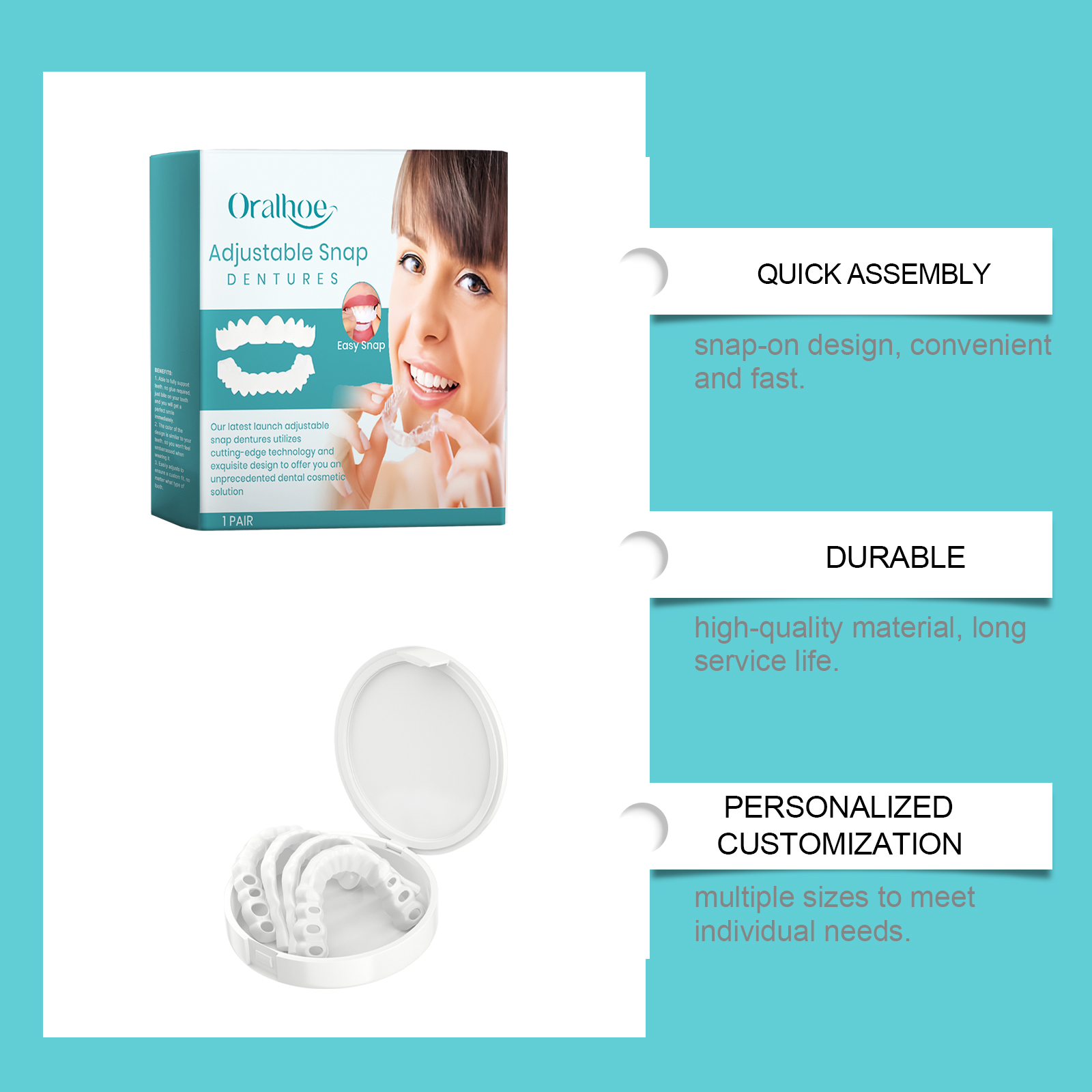 Регулируемый набор зубов, отбе – обзор и цена Teeth Whitening Mask