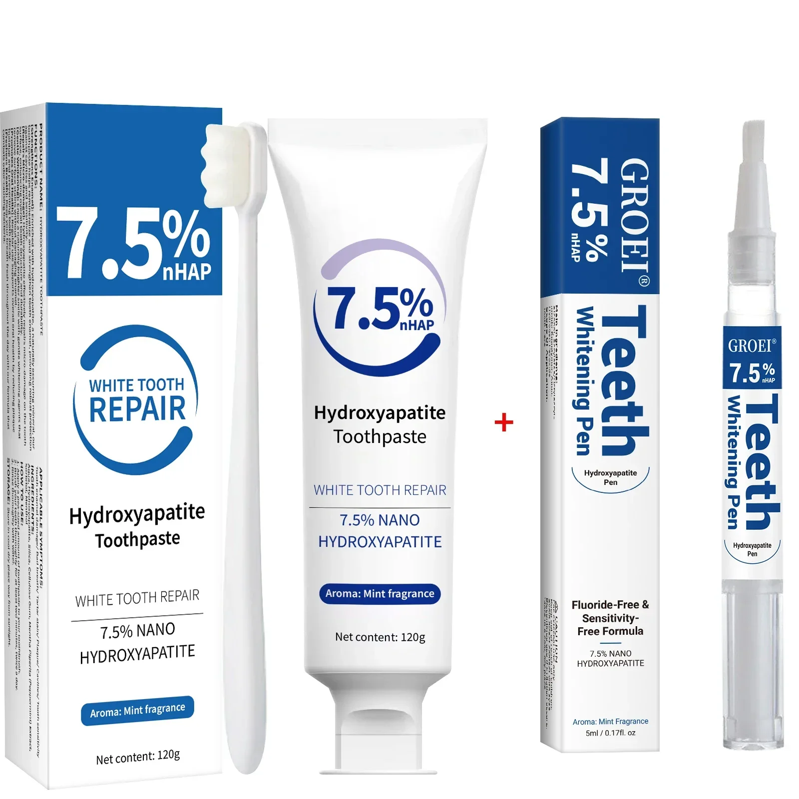 Набор: зубная паста и отбелива – обзор и цена Hydroxyapatite Toothpaste