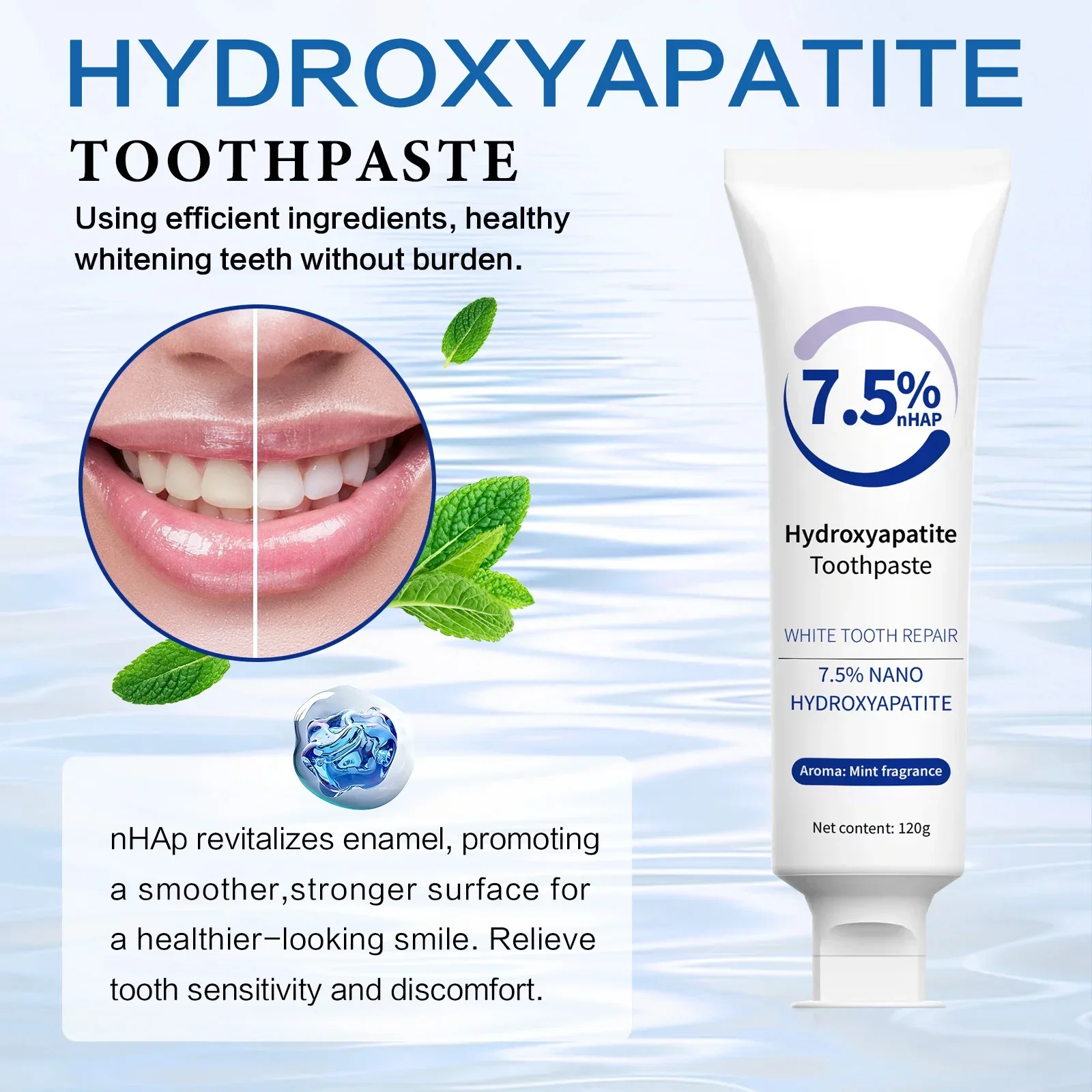 Набор: зубная паста и отбелива – обзор и цена Hydroxyapatite Toothpaste