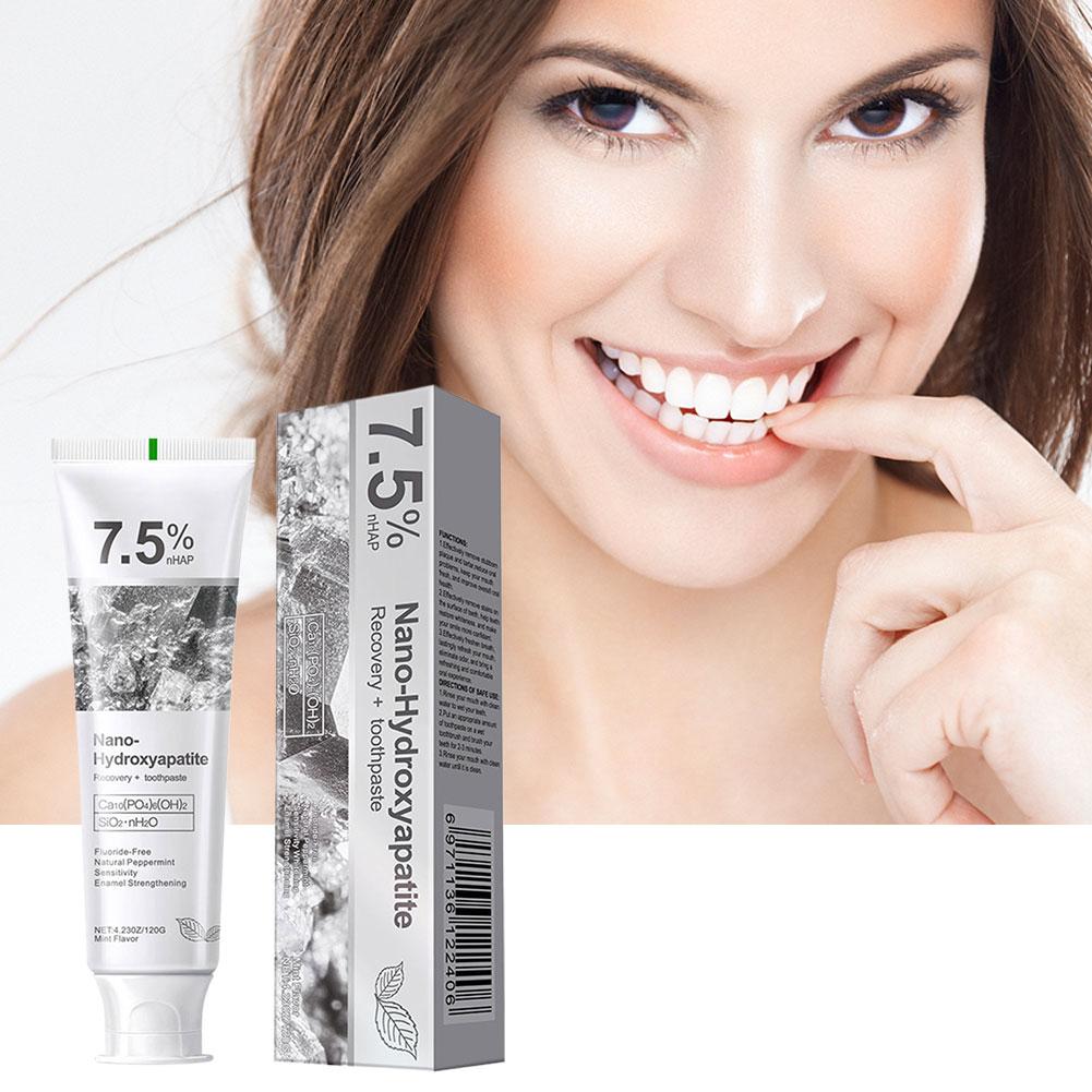 Зубная паста с 7,5% нано-гидро – обзор и цена Hydroxyapatite Toothpaste