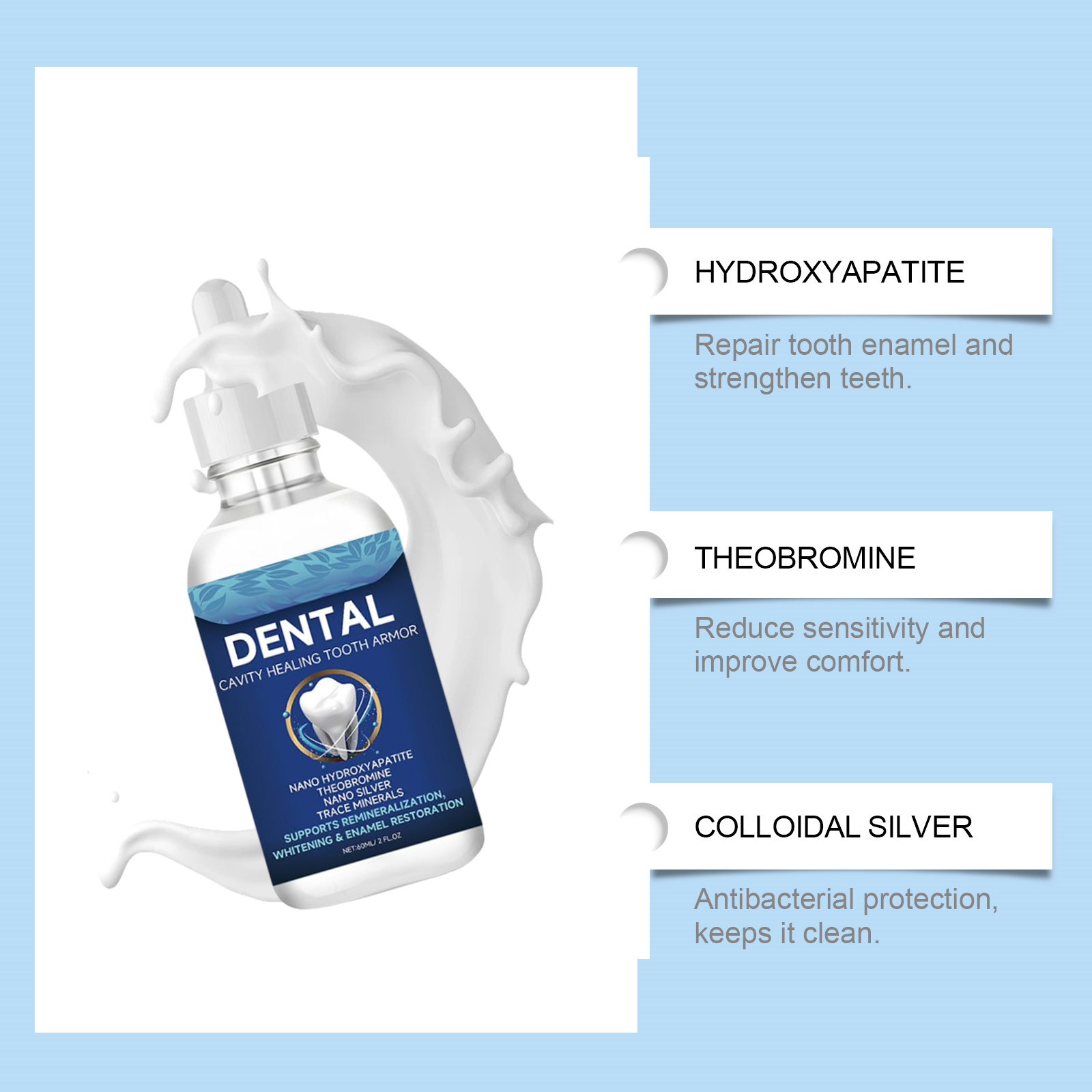 Жидкость для защиты зубов с на – обзор и цена Hydroxyapatite Toothpaste
