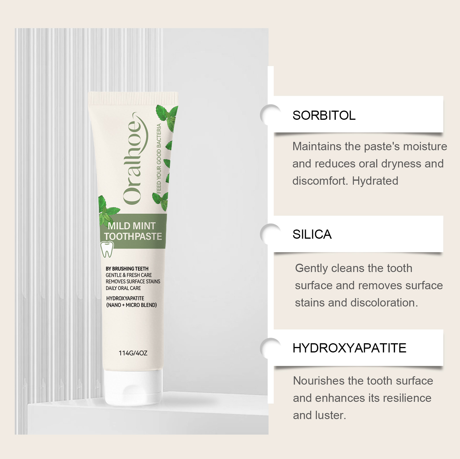Зубная паста с мятой — формула – обзор и цена Hydroxyapatite Toothpaste